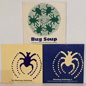 Waterbug Folk Sampler CD Lot of 3 Bug Soup Waterbug Anthology Independent Artist